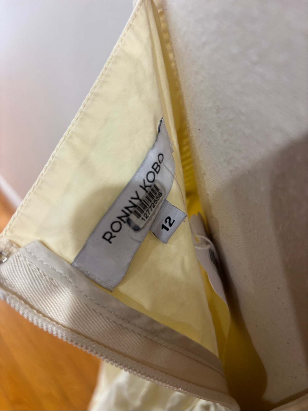 Ronny Kobo x RTR Yellow Corset Midi Dress, Size: 12 - Picture 15 of 15